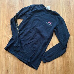 Simply Southern Crewneck Long Sleeve Graphic Shirt Navy Blue Women’s Size S
